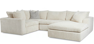 Klaussner® Arnell Beige Sectional