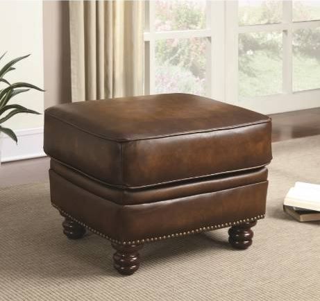 Coa ster® Montbrook Red-Brown Ottoman 1