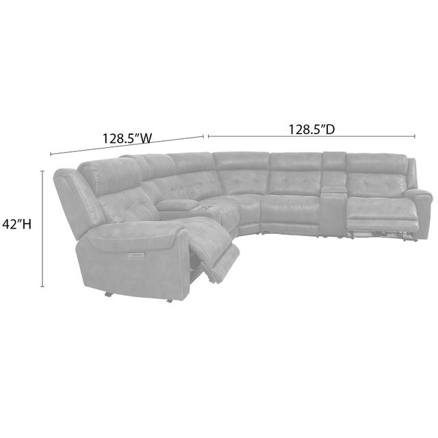 Cheers Sandstone 7-Piece Power Reclining Sectional-2