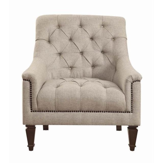 Coaster® Avonlea Grey and Brown Upholstered Chair