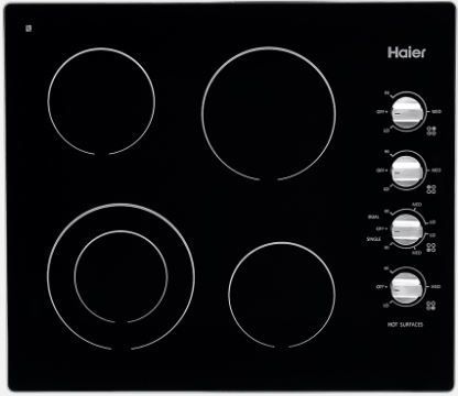 Haier 24" Electric Cooktop-Black