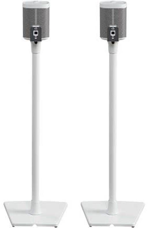 Sanus® White Wireless Speaker Stands 1