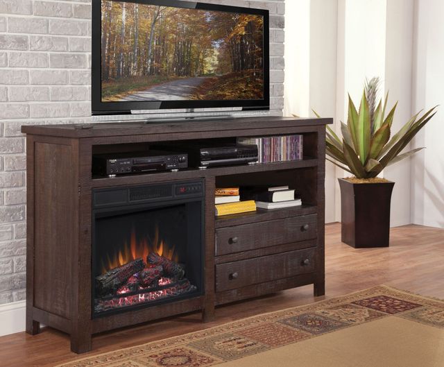 Progressive Furniture Tahoe 60" Console/Fireplace-1