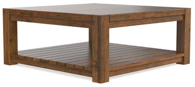 Bassett® Furniture Bench Made Occasional Hampton Maple Square Cocktail Table