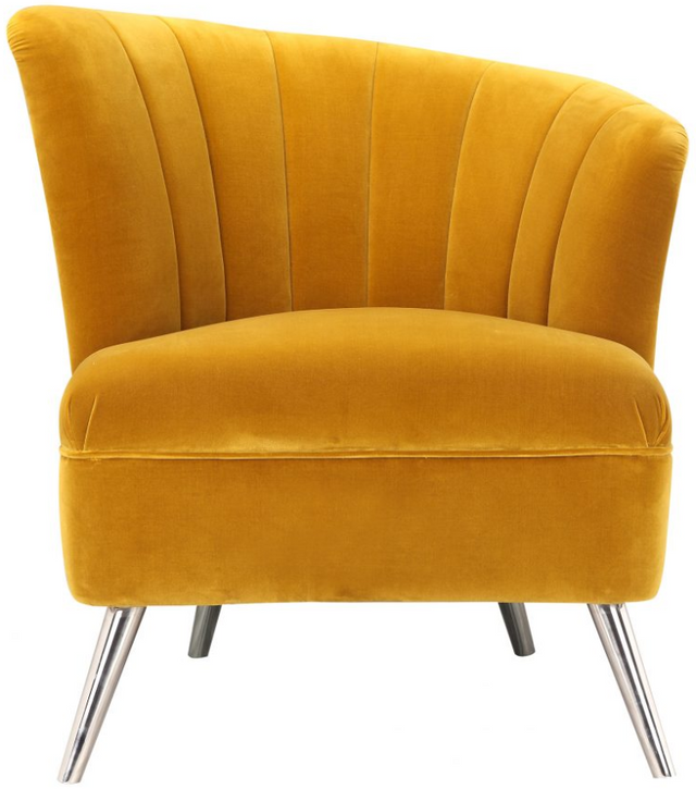 Moe's Home Collection Layan Yellow Right Accent Chair