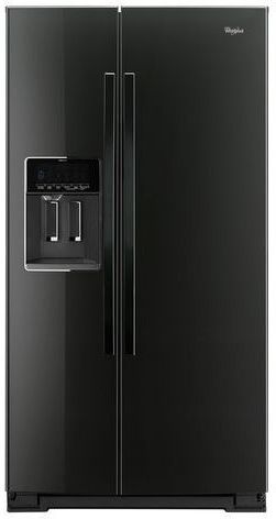 Whirlpool 36" Side-by-Side Refrigerator-Black