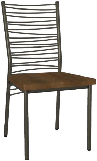 Amisco Customizable Crescent Dining Side Chair