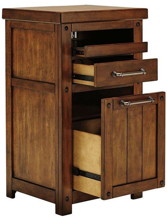 Signature Design by Ashley® Shayneville Rustic Brown Home Office Counter File Cabin  1