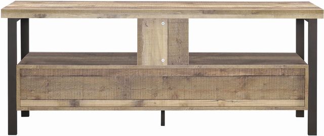 Coaster® Rustic Weathered Pine 60" TV Console 1