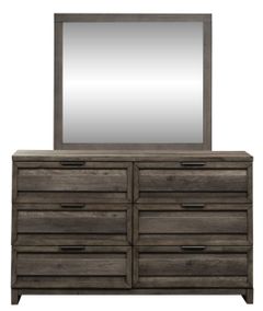 Liberty Furniture Tanners Creek Gray Dresser and Mirror