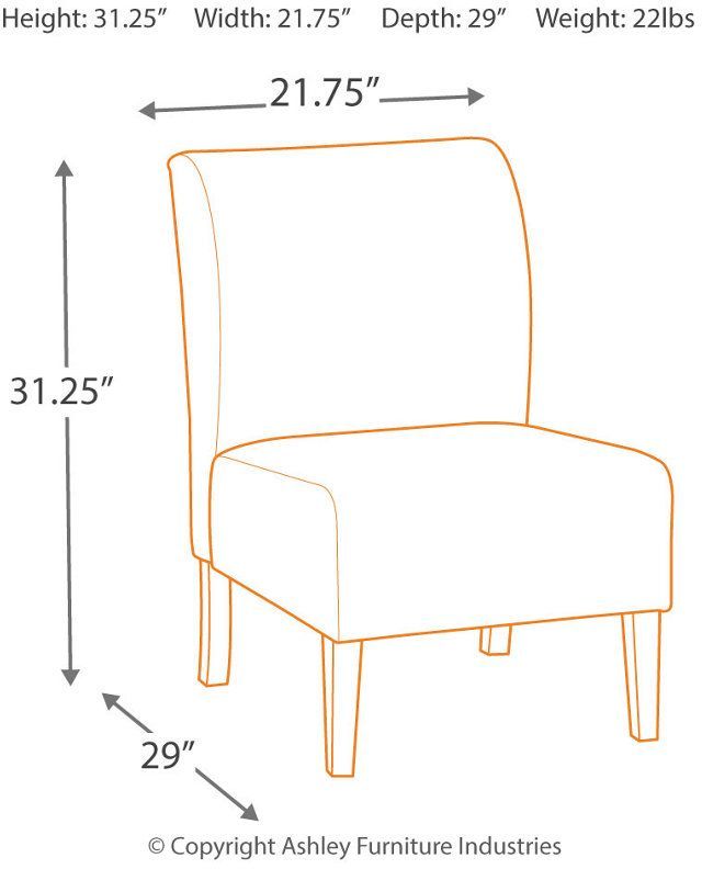 Signature Design by Ashley® Triptis Charcoal Accent Chair 2