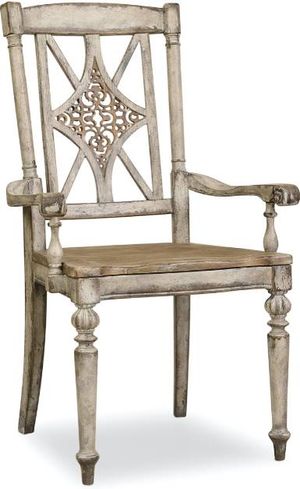 Hooker® Furniture Chatelet 2-Piece Caramel Froth/Paris Vintage Fretback Arm Chair Set