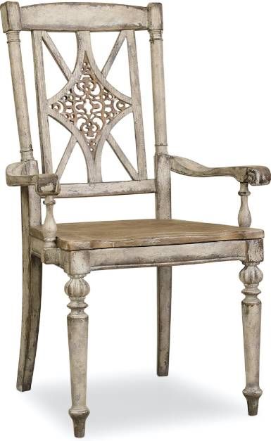 Hooker® Furniture Chatelet 2-Piece Caramel Froth/Paris Vintage Fretback Arm Chair Set-0