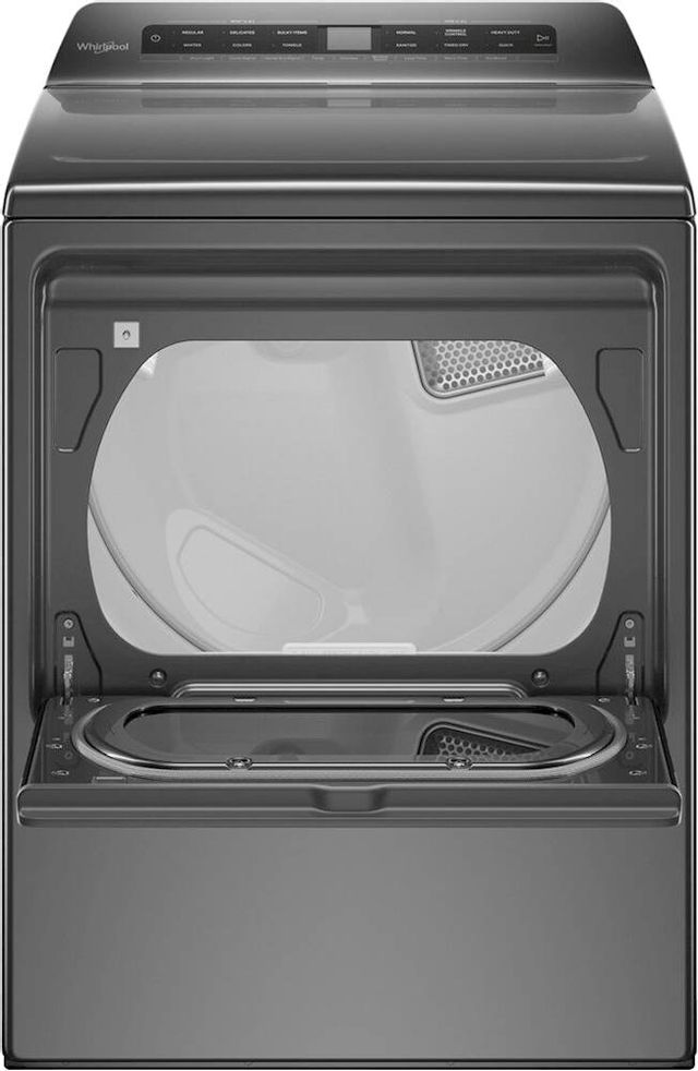 Whirlpool® 7.4 Cu. Ft. Chrome Shadow Front Load Electric Dryer 4