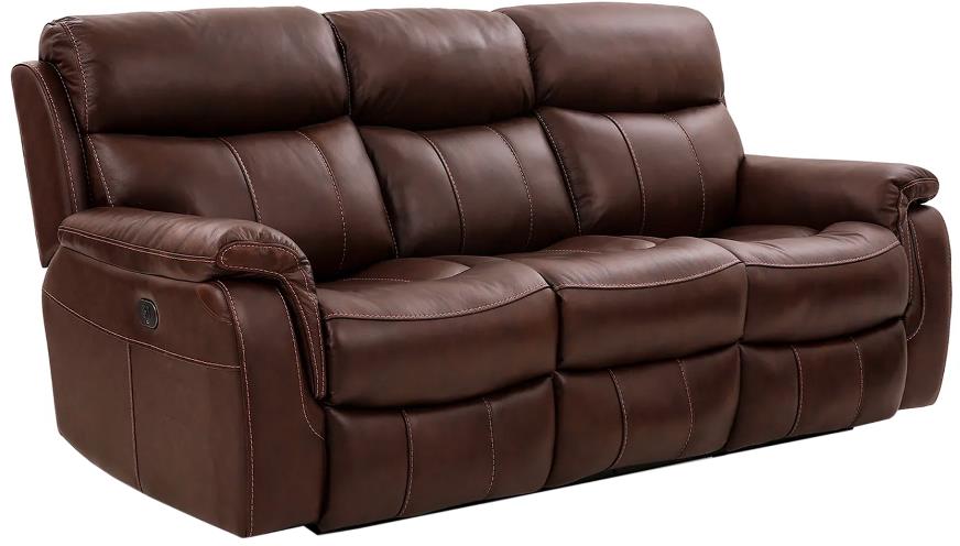 Broyhill leather discount power reclining sofa