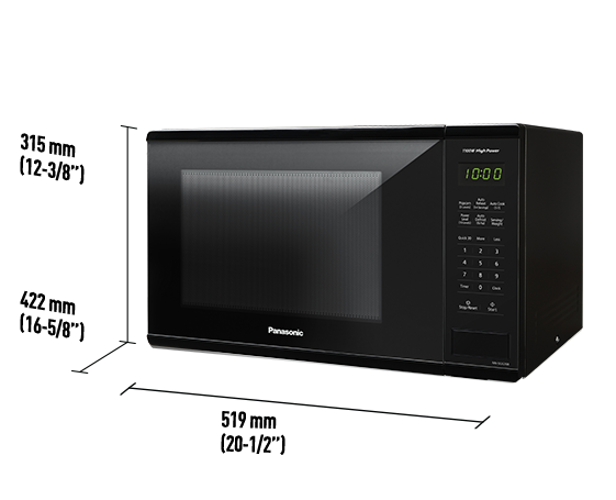 Panasonic 1.3 Cu. Ft. Black Compact Countertop Microwave 2