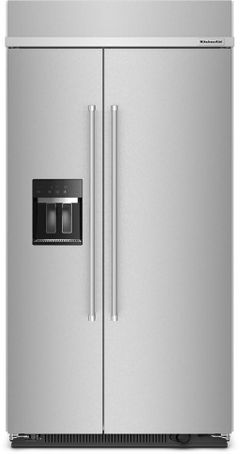 KitchenAid® 25.1 Cu. Ft. Stainless Steel with PrintShield™ Finish Counter Depth Side-by-Side Refrigerator