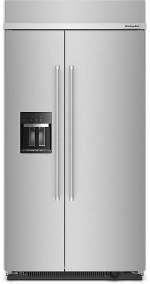 KitchenAid® 25.1 Cu. Ft. Stainless Steel with PrintShield™ Finish Counter Depth Side-by-Side Refrigerator