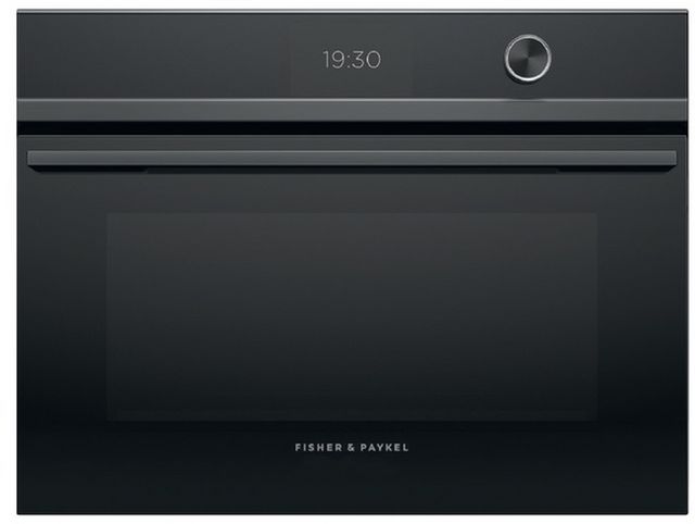 Fisher & Paykel Series 9 24" Black Glass Combination Steam Oven