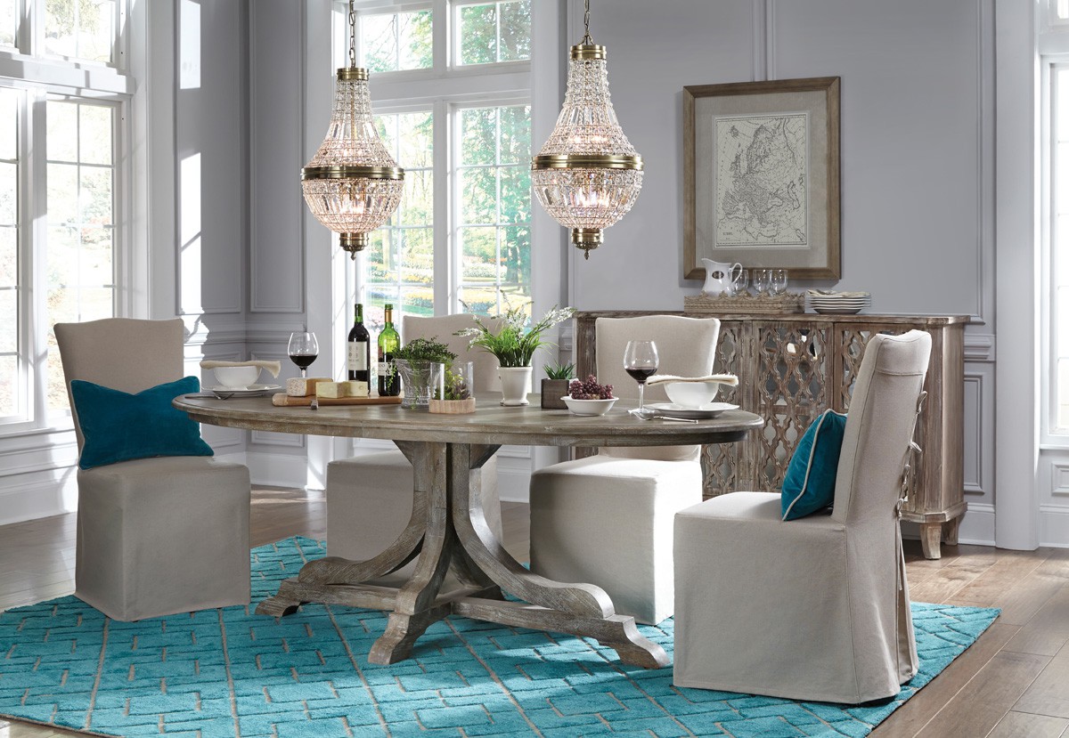 peacock design dining table