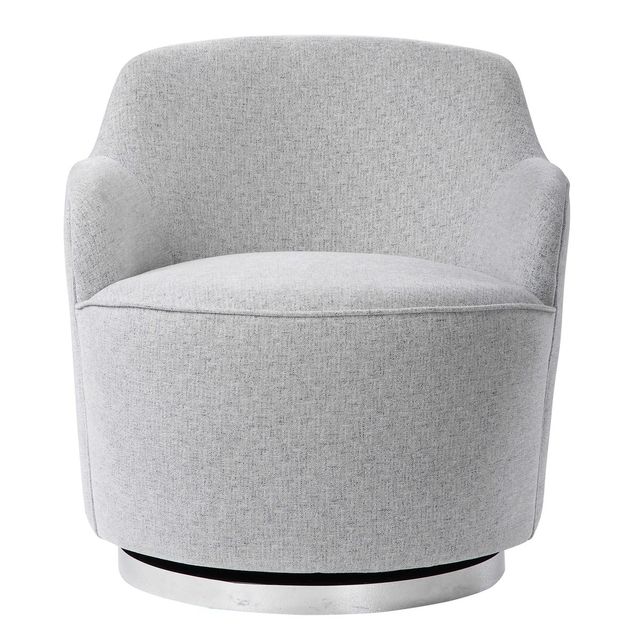 Uttermost® Hobart Stone Swivel Chair 0
