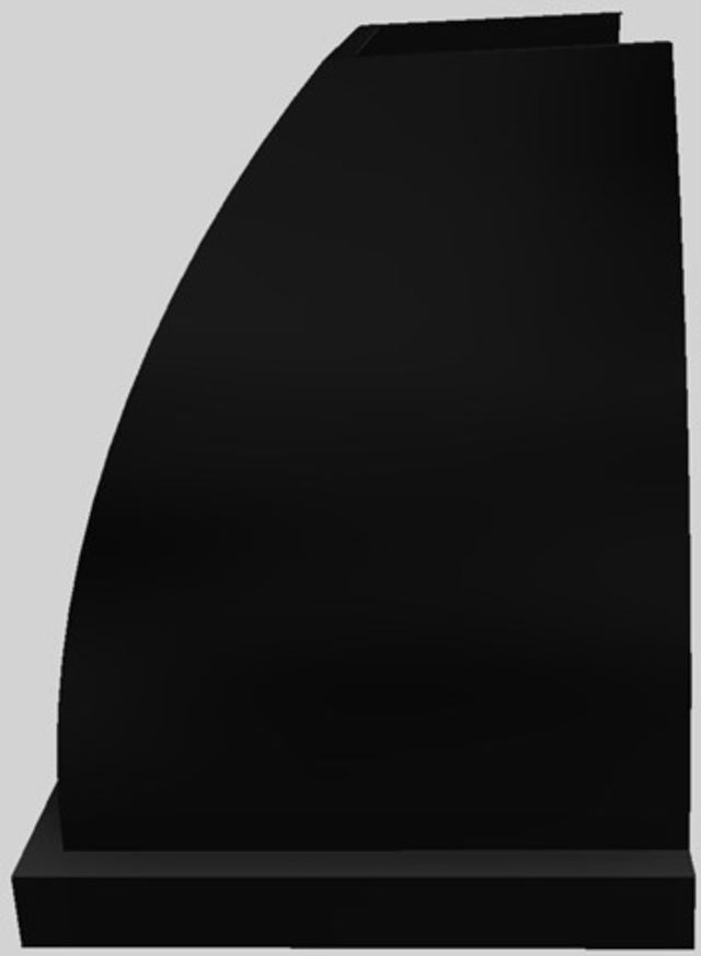 Vent-A-Hood® Designer Series 36" Black Wall Mounted Range Hood 1