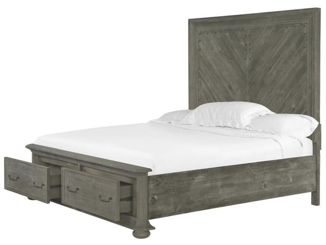 Magnussen® Home Cheswick Queen Panel Storage Bed 1