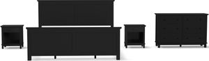 homestyles® Oak Park 4-Piece Black King Panel Bedroom Set