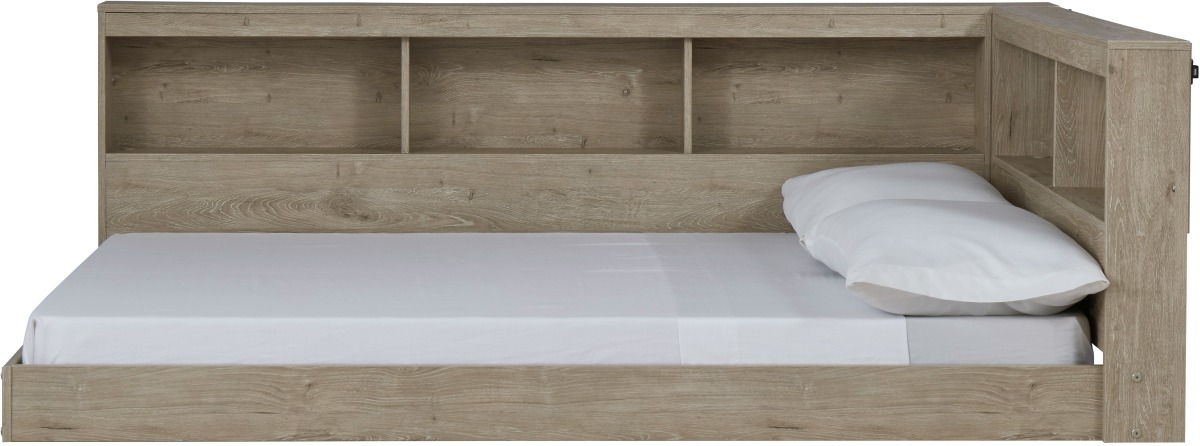 Signature Design by Ashley® Oliah Natural Full Bookcase Storage Bed