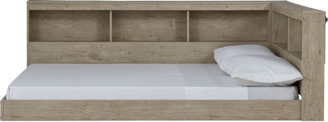Signature Design by Ashley® Oliah Natural Full Bookcase Storage Bed-0