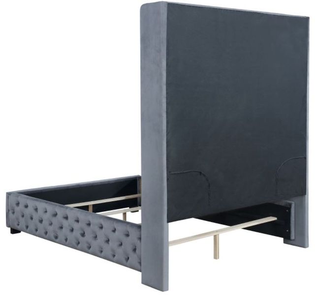 Coaster® Rocori Grey Wingback Tufted Queen Bed-1