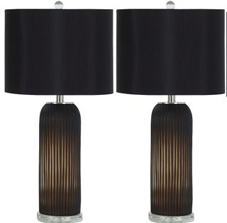 Signature Design by Ashley® Abaness Set of 2 Black Glass Table Lamps