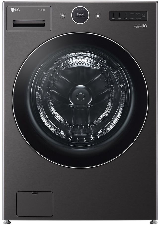 LG 5.0 Cu. Ft. Black Steel Front Load Washer| Don\'s Appliances |  Pittsburgh, PA