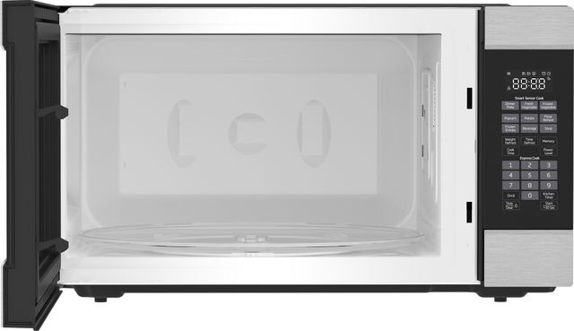 Beko 2.2 Cu. Ft. Stainless Steel with Black Glass Built In Microwave-1
