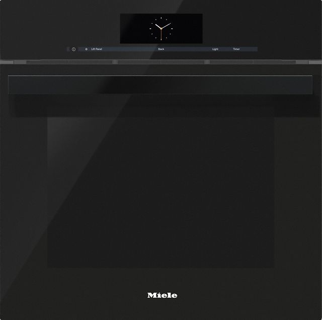 Miele 24" Obsidian Black Electric Built in Single Oven