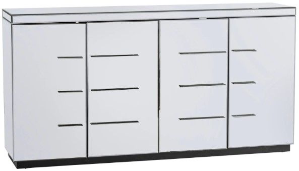 Crestview Collection Melrose Silver Sideboard-0