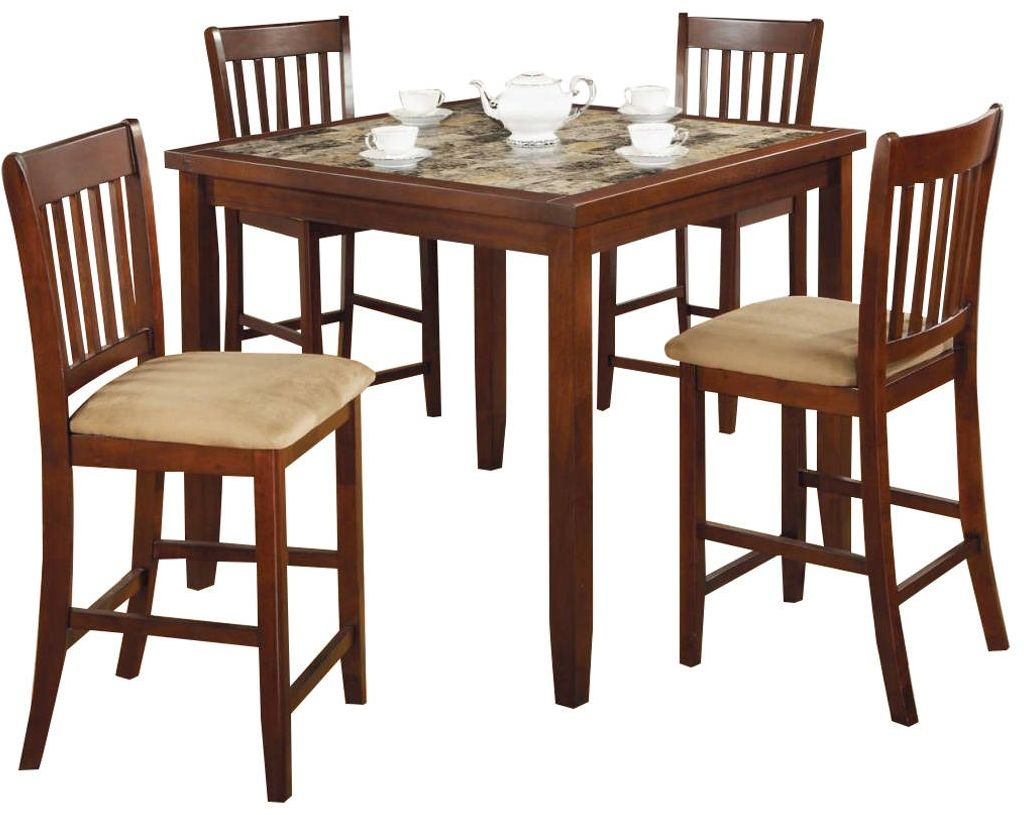 Red counter 2024 height dining set