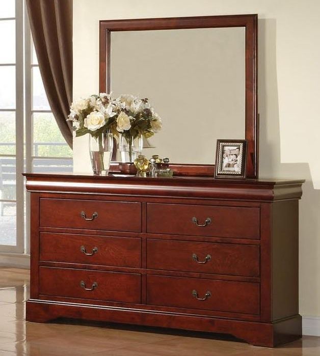ACME Furniture Louis Philippe III Collection Cherry Dresser 1