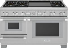Thermador® Pro Grand® 60" Stainless Steel Pro Style Dual Fuel Natural Gas Range