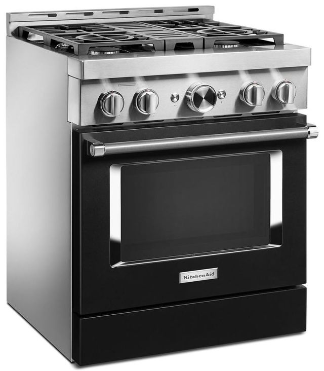 KitchenAid® 30" Stainless Steel Commercial Style Gas Range 9