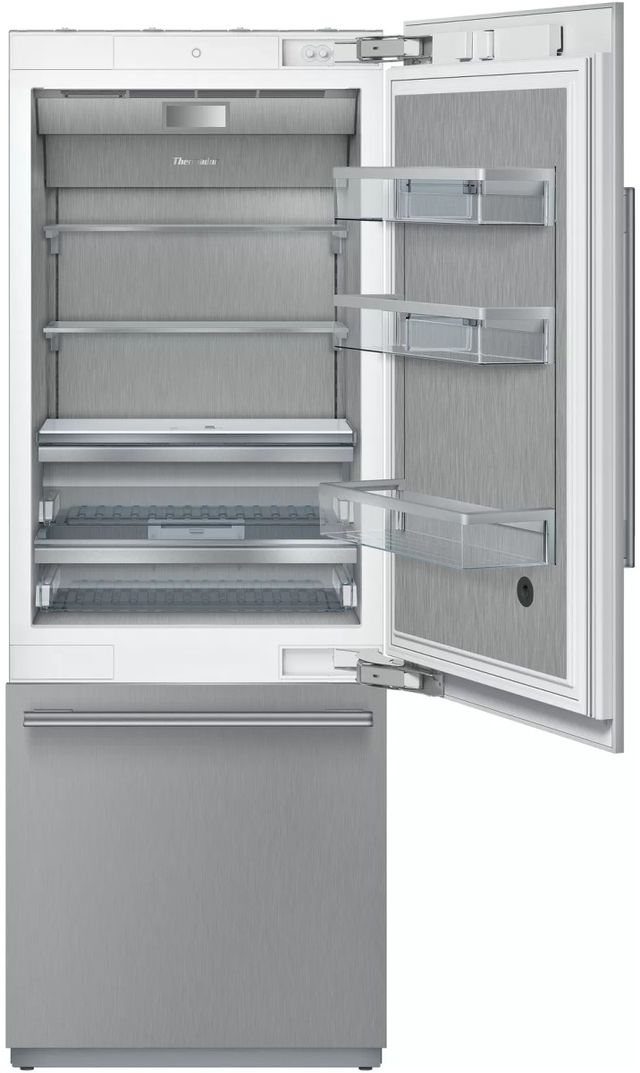 Thermador® Masterpiece® 30 in. 16.0 Cu. Ft. Stainless Steel Built-In Bottom Freezer Refrigerator-1