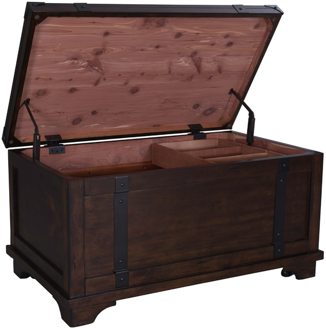 Liberty Furniture Aspen Skies 3-Piece Russet Brown Table Set 4