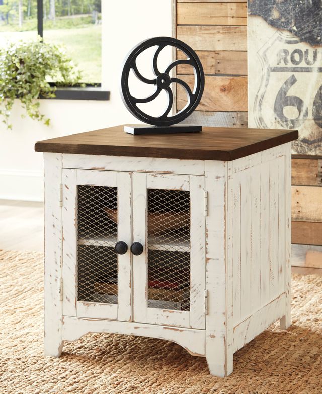 Signature Design by Ashley® Wystfield White/Brown Rectangular End Table 4