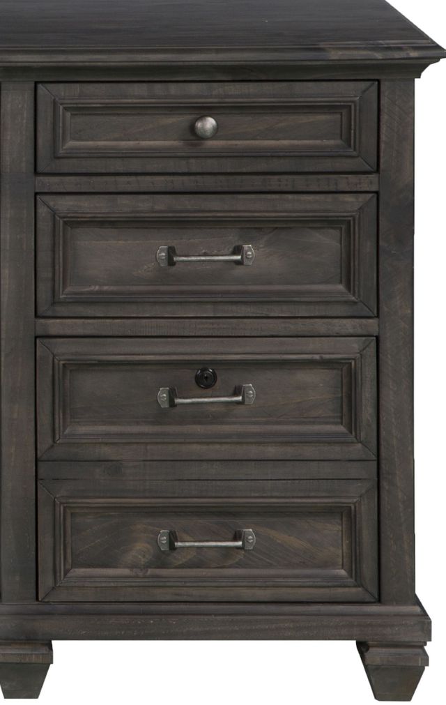 Magnussen Home® Sutton Place Weathered Charcoal Executive Desk-2
