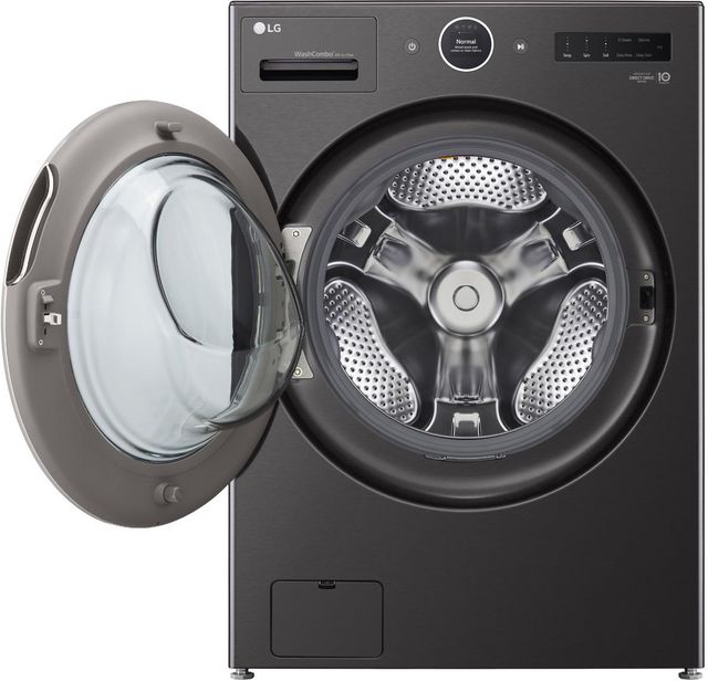 Lg 5.0 Cu. Ft. Black Steel Washer Dryer Combo 