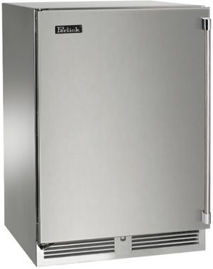 Perlick® Outdoor Signature Series Stainless Steel 24" Solid Panel Ready Door Freezer