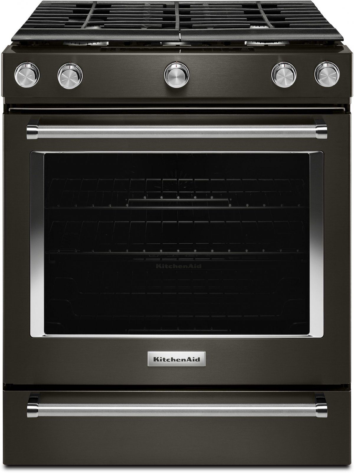 kitchenaid black stainless steel appliances