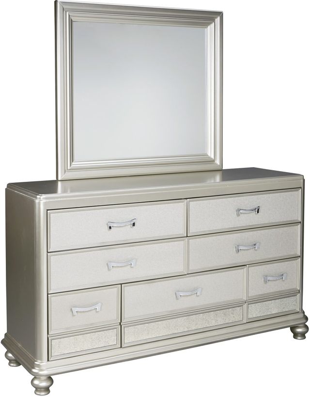 Signature Design by Ashley® Coralayne Silver 65" Dresser and Mirror