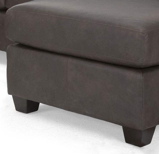 Decor-Rest® Furniture LTD 3581/3582 Gray Leather Floating Ottoman with Chaise Seat Cushion 1