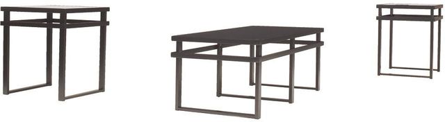 Signature Design by Ashley® Laney Black 3 Piece Occasional Table Set 2